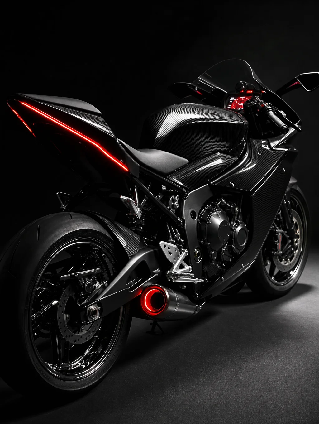 Motocicleta de alta gama en exposición en concesionario Motos Exup